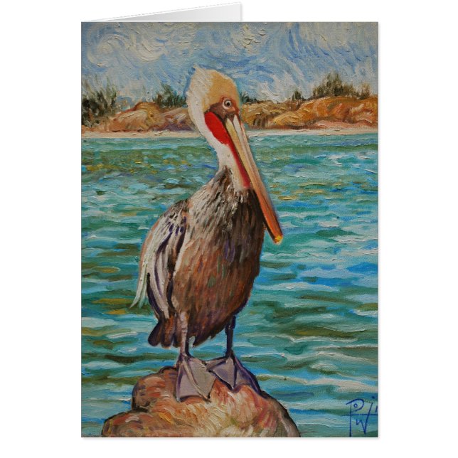 Pelikan Hälsningskort (Framsidan)