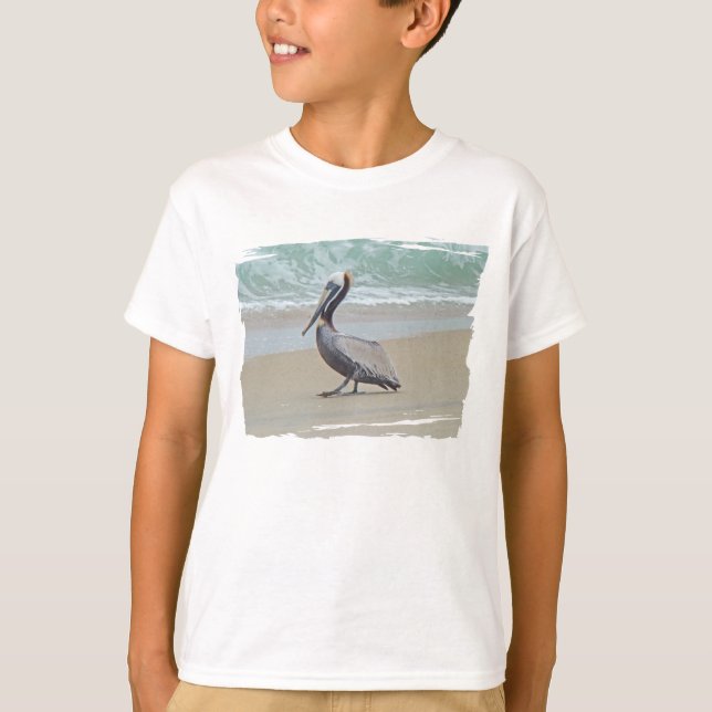 Pelikan på yttre banker OBX NC T Shirt (Framsida)