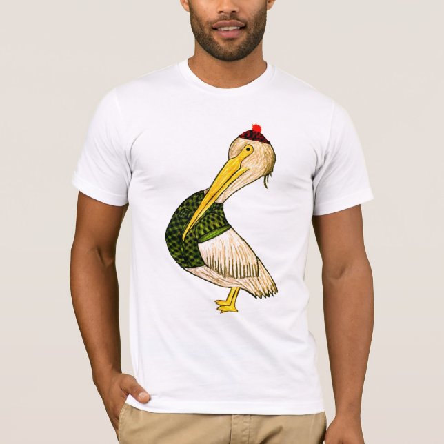 Pelikan Pete - Sasquatch häfte S T-shirt (Framsida)