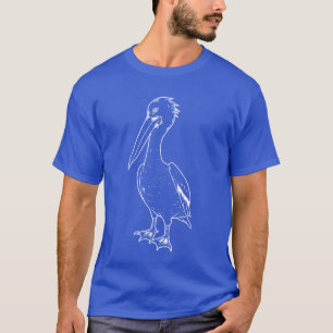 Pelikan Silhuett Fågel Vatten fågel djur pelikan T Shirt