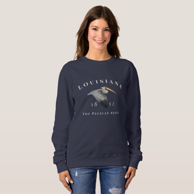 Pelikan State 1812 Womens Sweatshirt T Shirt (Hel framsida)