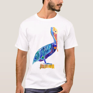 Pelikan T-skjorta, pelikanutslagsplatsskjorta, Tee Shirt