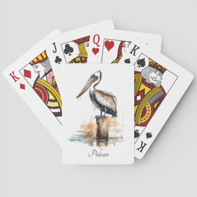 Pelikanens grace  casinokort (Baksidan)