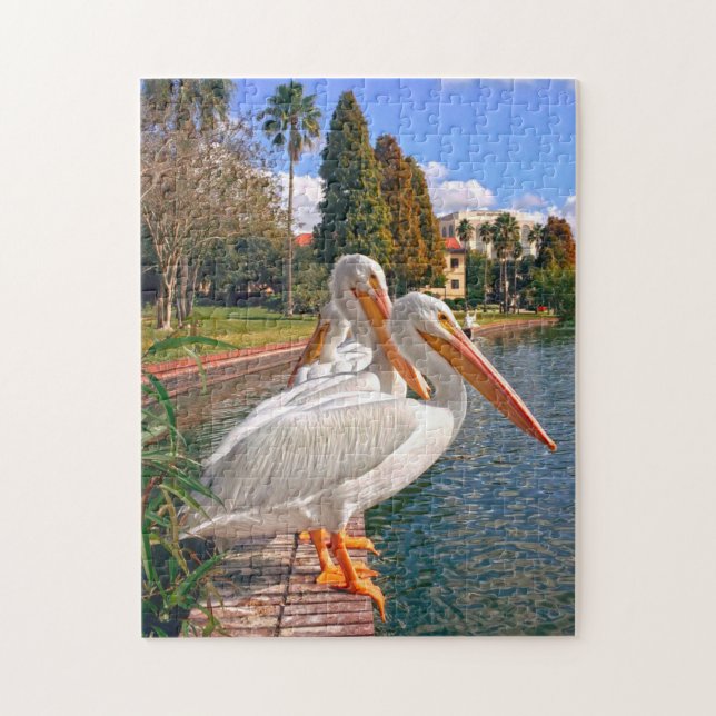 Pelikaner i Florida. Pussel (Vertikal)