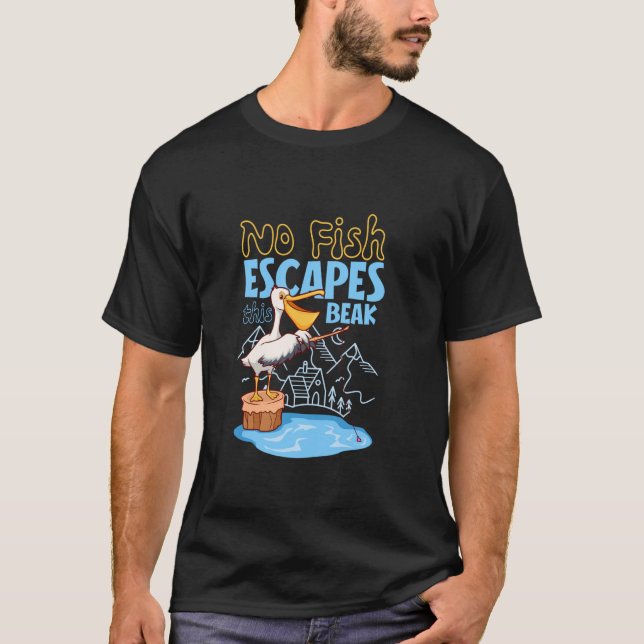 Pelikanfiske T Shirt (Framsida)