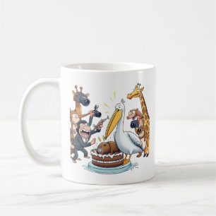 Pelikans stora ögonblick, Pelican försöker att äta Kaffemugg