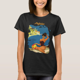 Peljesac Kroatien Strand Sol Blå Resa T Shirt