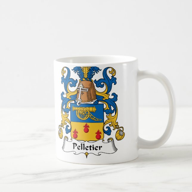 Pelletier familjvapensköld kaffemugg (Höger)