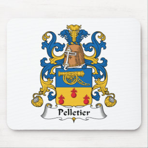 Pelletier familjvapensköld musmatta