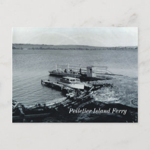 Pelletier Island Ferry Postcard Vykort