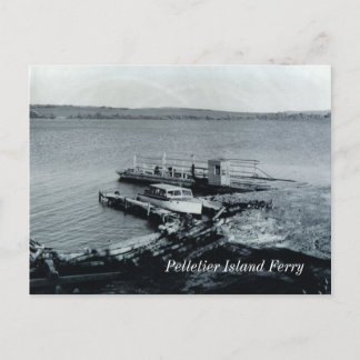 Pelletier Island Ferry Postcard Vykort