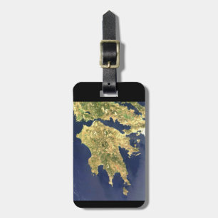 peloponesisk grekiska satelliten karta - svart bagagebricka