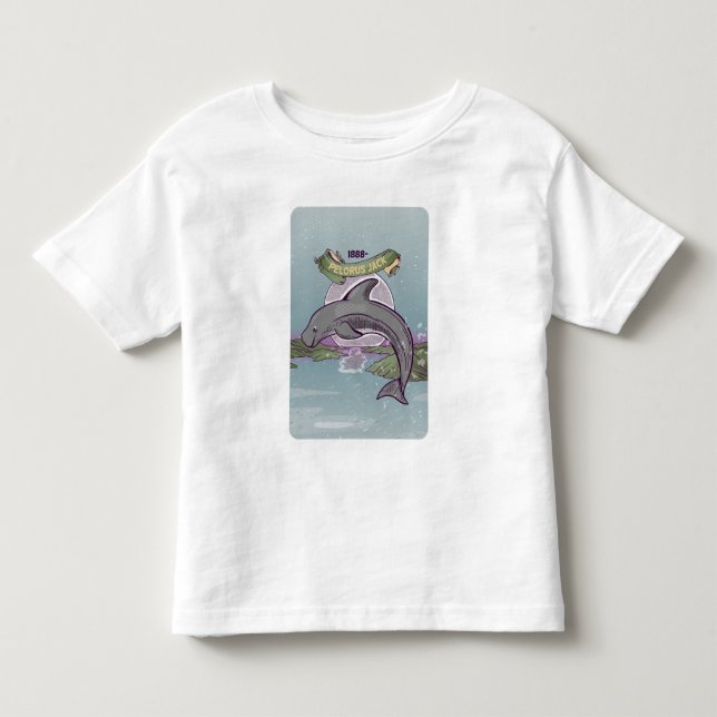 Pelorus Jack Rissos delfiner T Shirt (Framsida)