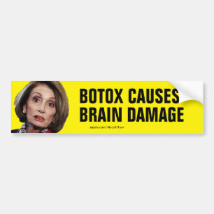 Pelosi Botox orsakar bromskadestödslocket Bildekal