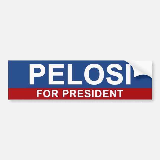 Pelosi för president bildekal (Framsidan)