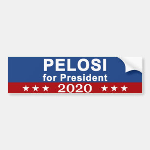 Pelosi för presidenten 2020 bildekal