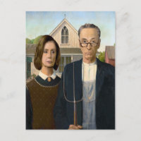 Pelosi och Schumer American Gothic