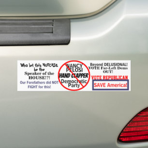 Pelosi-talaren - anti-Nancy - Politisk Bildekal