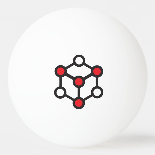 Pelota ping pong Logo Ludodesign Pingisboll (Framsidan)