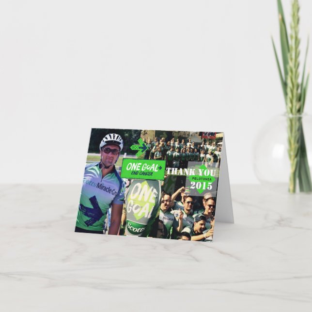 Pelotonia tack 2015 Notecard Kort (Framsida)