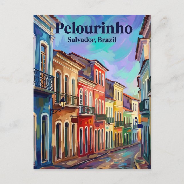 Pelourinho Brazil Vykort (Framsida)