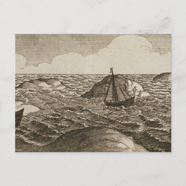 Pelsaert Sets Sail Way between Islands Vykort (Framsida)