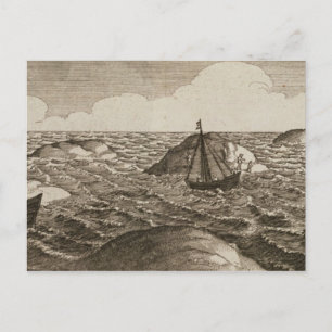 Pelsaert Sets Sail Way between Islands Vykort