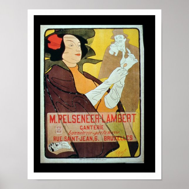 "Pelseneer-Lambert Glove Makers, Millinery and Per Poster (Framsidan)