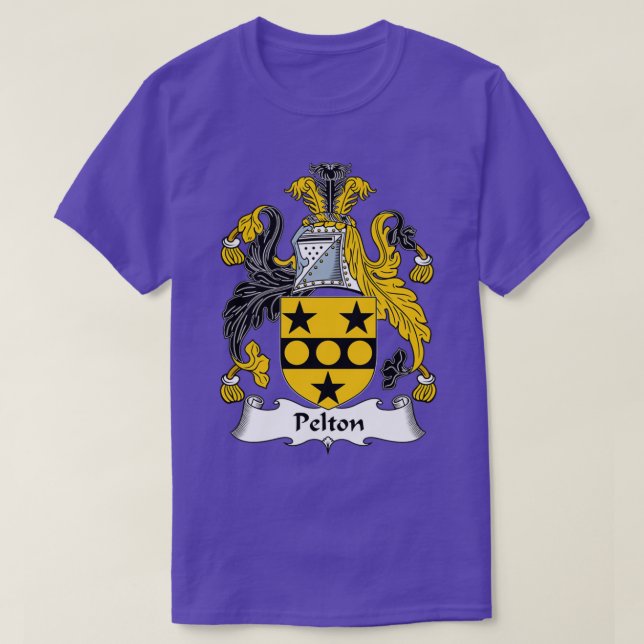 Pelton Jackar Arm Family Crest T Shirt (Design framsida)