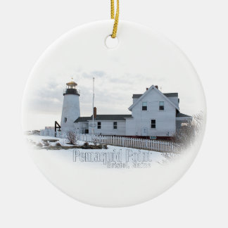 Pemaquid Lighthouse Julgransprydnad Keramik