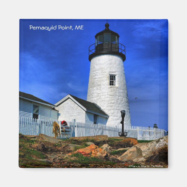Pemaquid Lighthouse-Magnet Magnet (Framsidan)
