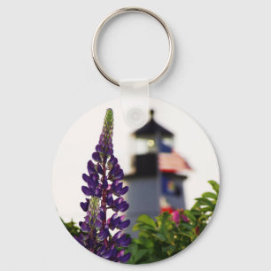 Pemaquid Lupin i Avstånd Nyckelring