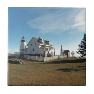 Pemaquid pekar fyr 11 kakelplatta