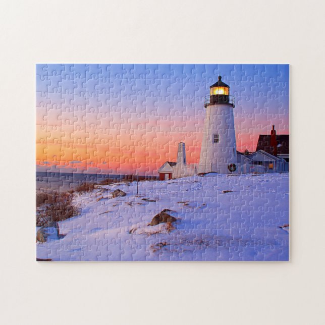 Pemaquid pekar fyren, Bristol Maine Pussel (Horisontell)
