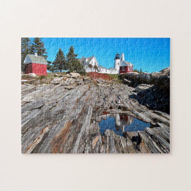 Pemaquid pekar fyren, Bristol Maine Pussel (Horisontell)
