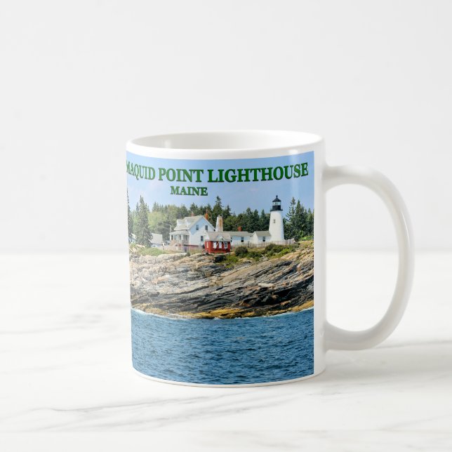 Pemaquid pekar fyren, den Maine muggen Kaffemugg (Höger)
