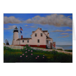 Pemaquid pekar fyren, Maine Hälsningskort