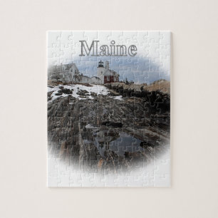 Pemaquid pekar fyren Maine Pussel