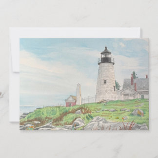 Pemaquid Point Akvarell