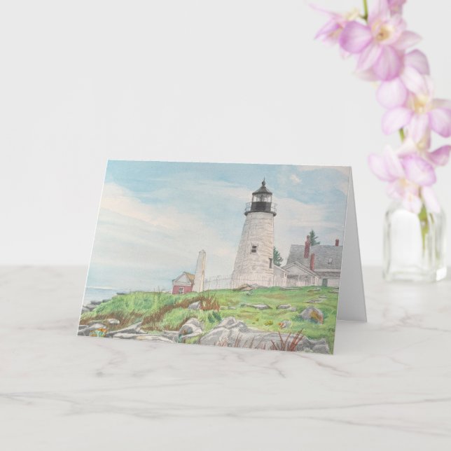 Pemaquid Point Akvarell Kort (Orkide)
