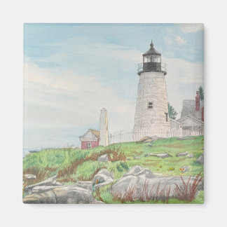 Pemaquid Point Akvarell Magnet