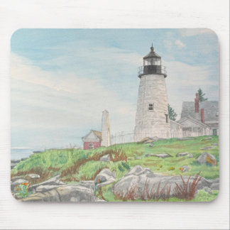 Pemaquid Point Akvarell Musmatta