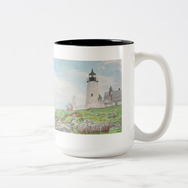 Pemaquid Point Akvarell Två-Tonad Mugg (Höger)