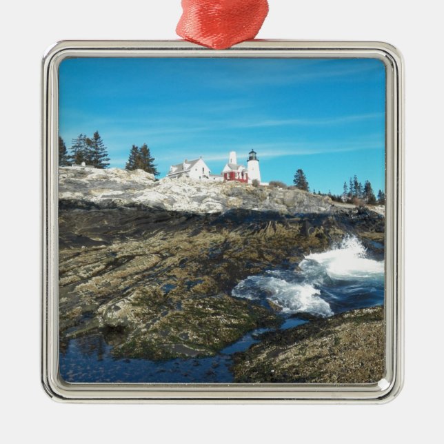 Pemaquid Point fyr 14 Julgransprydnad Metall (Framsidan)