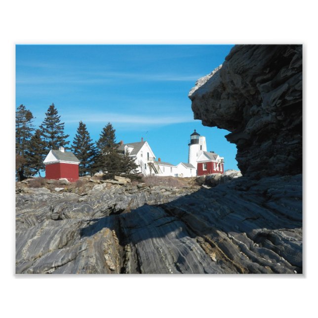 Pemaquid Point fyr 22 Fototryck (Framsidan)