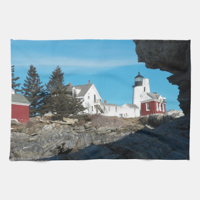 Pemaquid Point fyr 22 Kökshandduk (Horisontell)