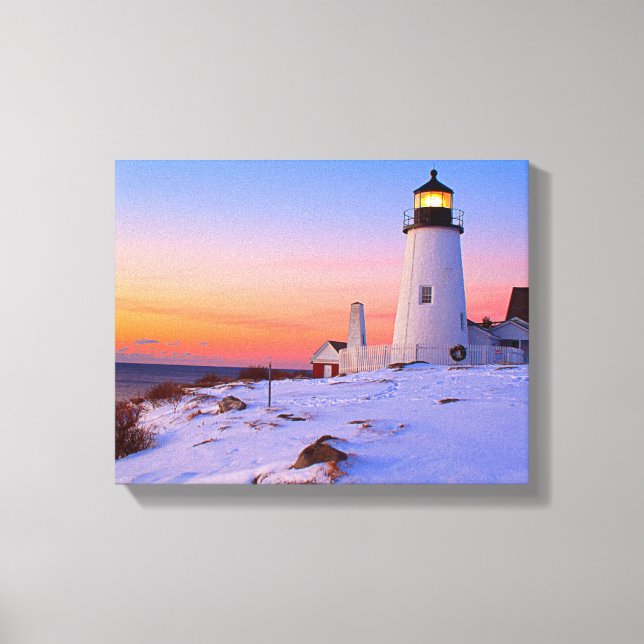 Pemaquid Point fyr, Maine Canvastryck (Framsida)
