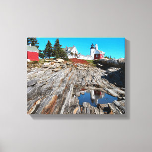 Pemaquid Point fyr, Maine Canvastryck