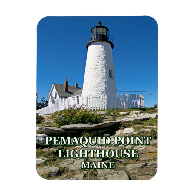 Pemaquid Point fyr, Maine Magnet (Vertikal)