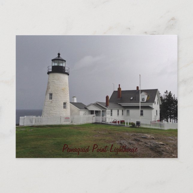 Pemaquid Point fyr, Maine Vykort (Framsida)
